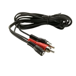 Adapterkabel 3,5 mm-hona till RCA 1,5 m