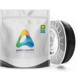 Addnorth E-PLA-filament för 3D-skrivare 1,75 mm Svart