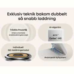 Anker MagGo Trådlös och vikbar 3-i-1-laddstation Vit