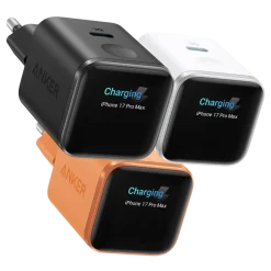 Anker Nano Charger 45 W USB-C-laddare med smart display Vit