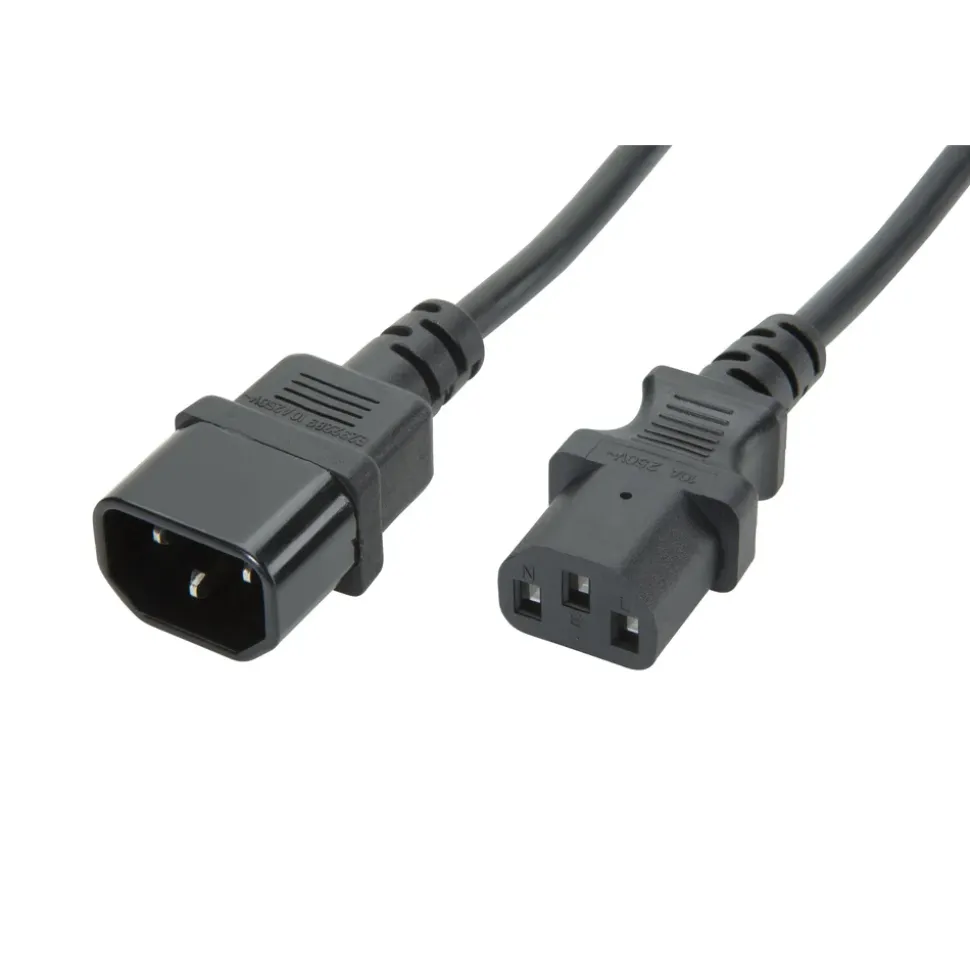 Anslutningskabel C14-C13 Svart 3 m
