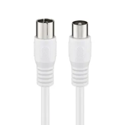 Antennkabel Vit 1 m