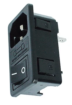 Apparatintag C14 med brytare och säkring