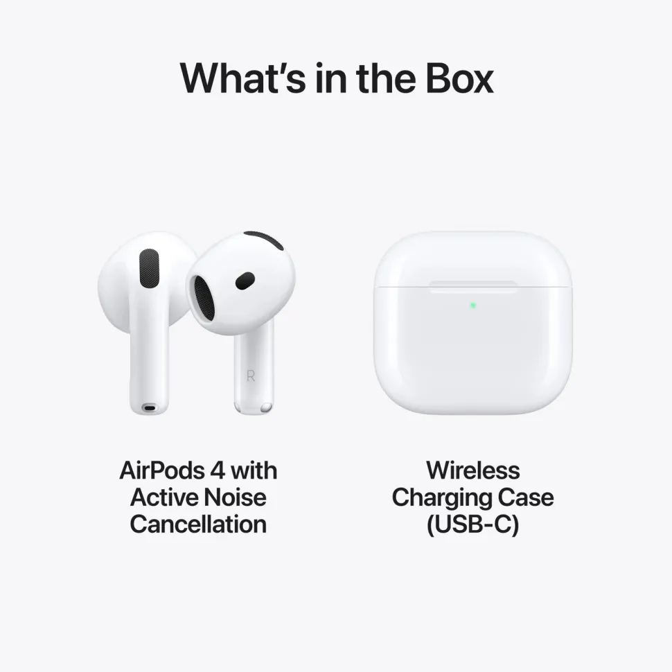 Apple AirPods 4 med aktiv brusreducering