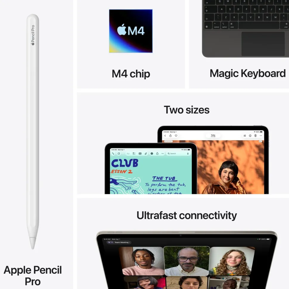 Apple iPad Air 13" (M4) 128 GB Wifi Stjärnglans