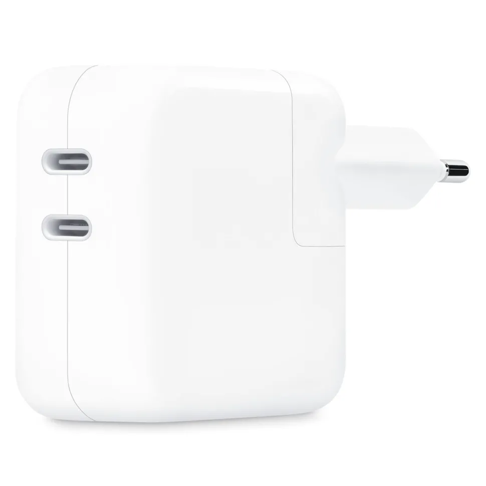 Apple USB-C-strömadapter med två portar 35 W