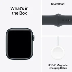 Apple Watch SE GPS 40 mm Midnight Case med Midnight Sport band S/M