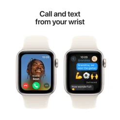 Apple Watch SE GPS 40 mm Starlight Case med Starlight Sport band M/L