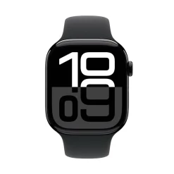 Apple Watch Series 10 GPS 46 mm Jet Black Case med Black Sport band M/L