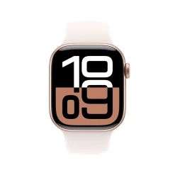 Apple Watch Series 10 GPS 42 mm Rose Gold Case med Light Blush Sport Band M/L