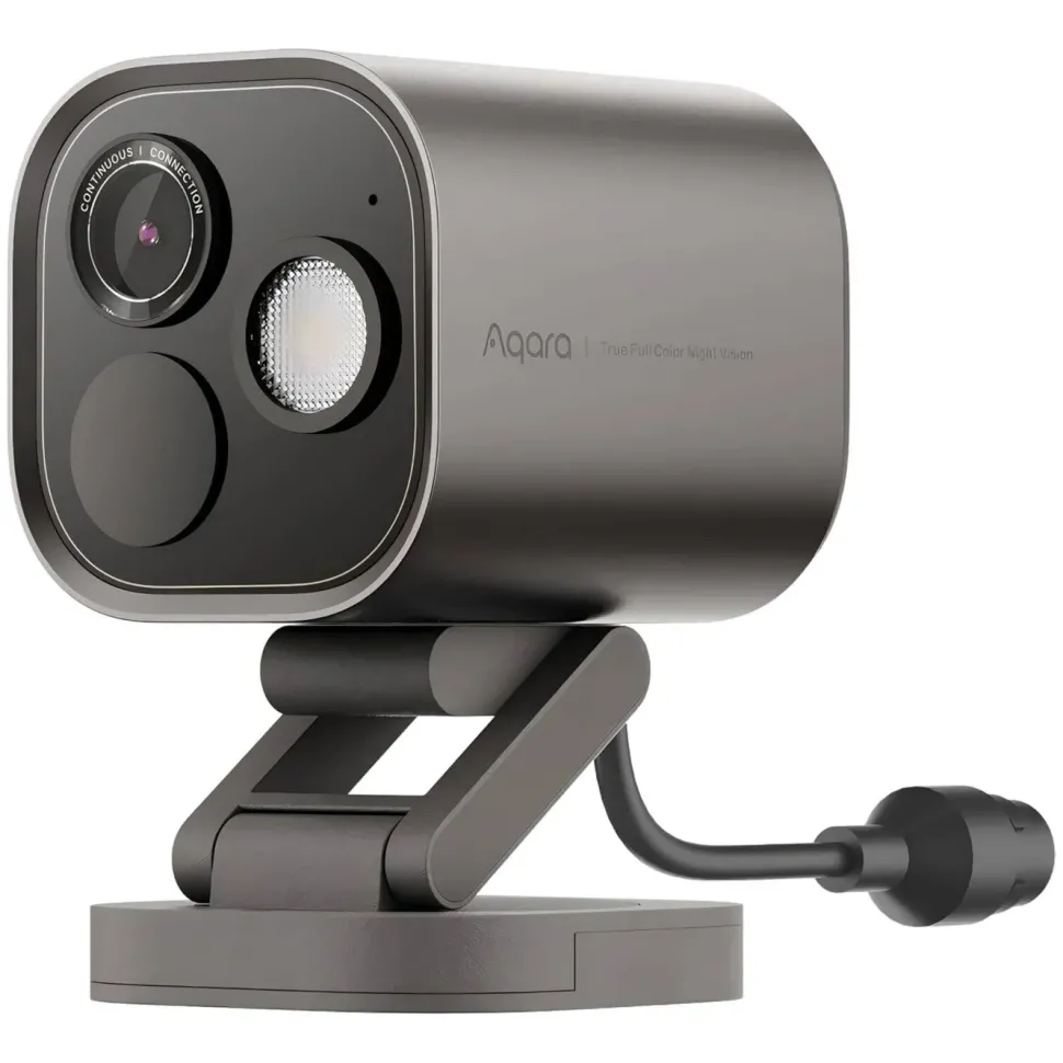 Aqara Camera Hub G5 Pro (PoE) – Övervakningskamera med inbyggd smart hem-hubb Grå