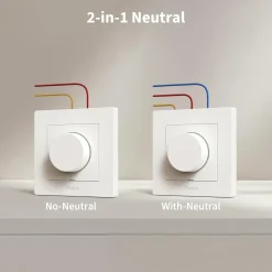Aqara Dimmer Switch H2 EU – smart dimmer med vridreglage Vit