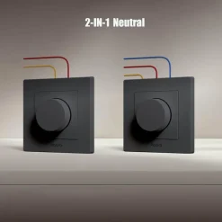 Aqara Dimmer Switch H2 EU – smart dimmer med vridreglage Grå