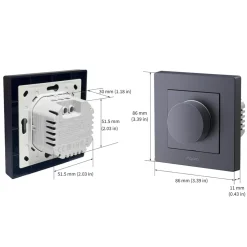 Aqara Dimmer Switch H2 EU – smart dimmer med vridreglage Grå
