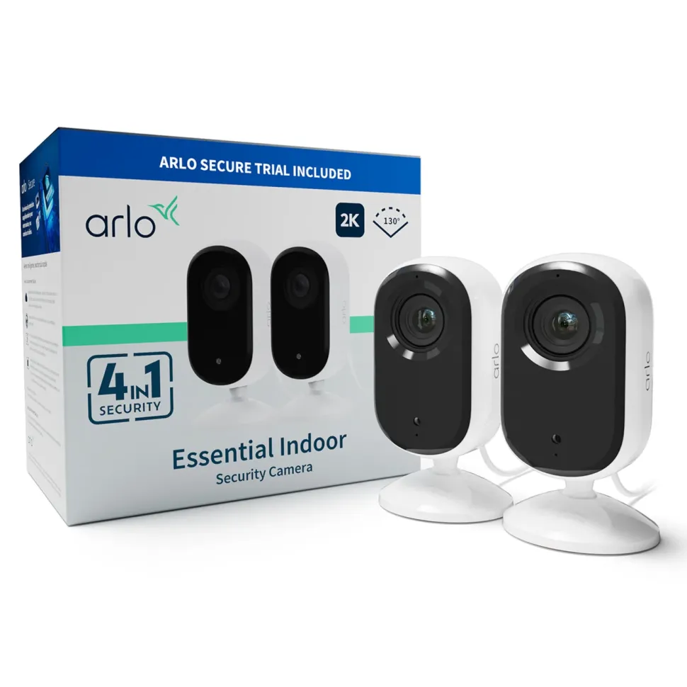 Arlo Essential 2K Inomhuskamera 2-pack