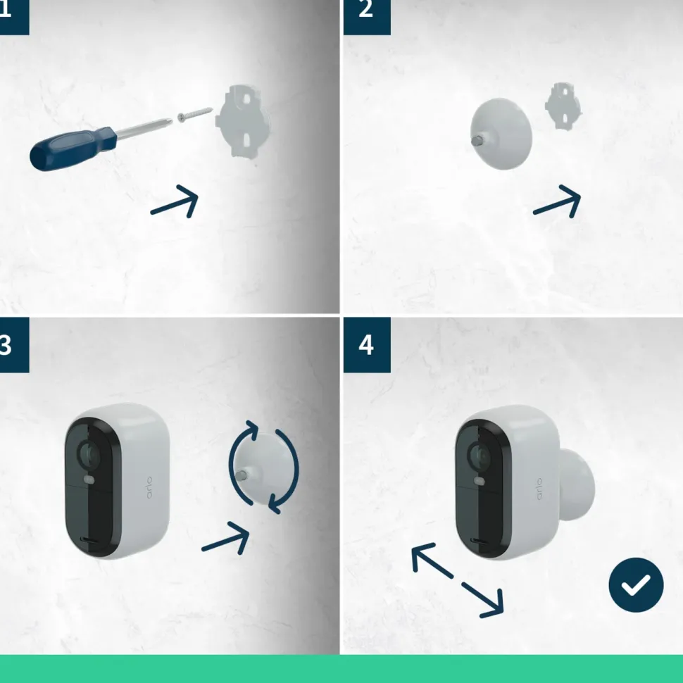 Arlo Essential 2K XL Övervakningskamera 2-pack