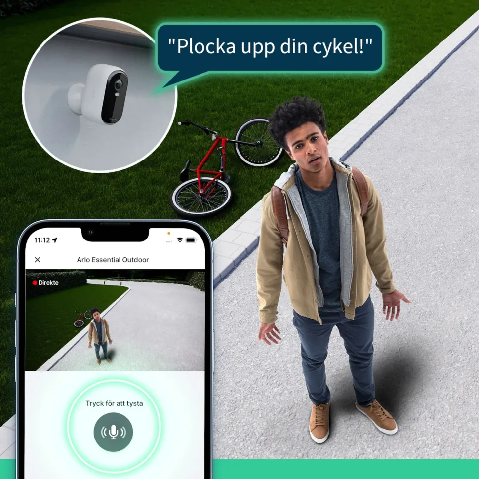 Arlo Essential 2K XL Övervakningskamera 2-pack