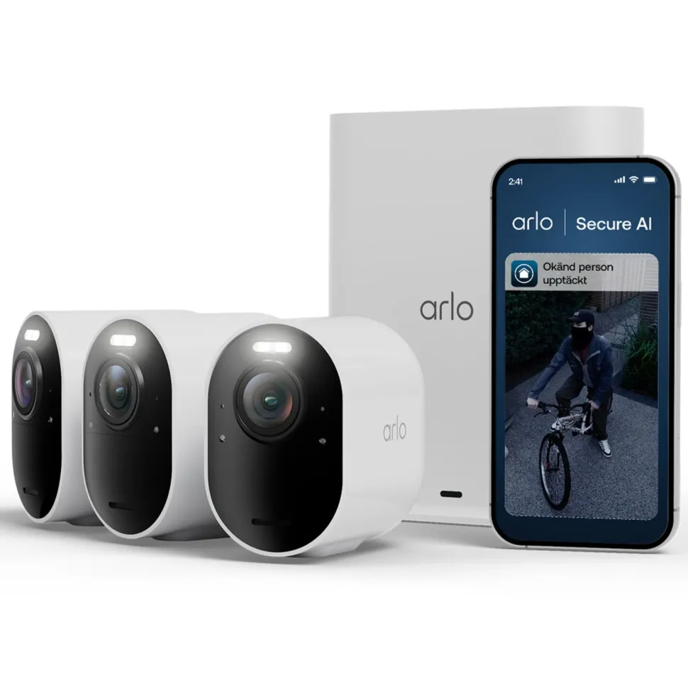 Arlo Ultra 3 4K – Trådlös övervakningskamera 3-pack