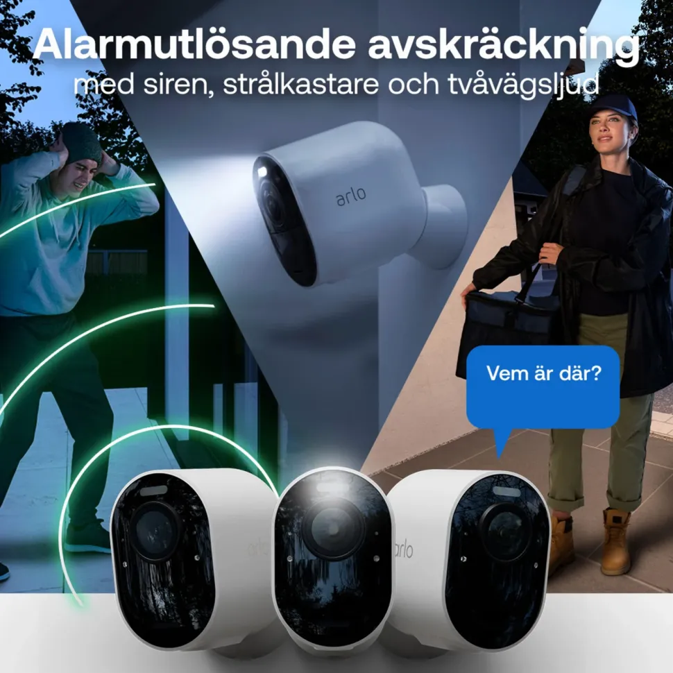 Arlo Ultra 3 4K – Trådlös övervakningskamera 3-pack