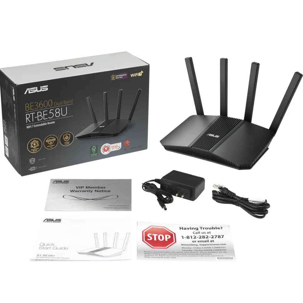 Asus RT-BE58U Trådlös router BE3600