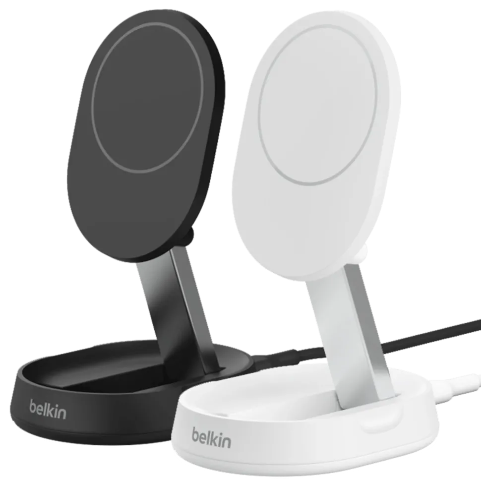 Belkin BoostCharge Pro Laddställ med Qi2 15 W Svart