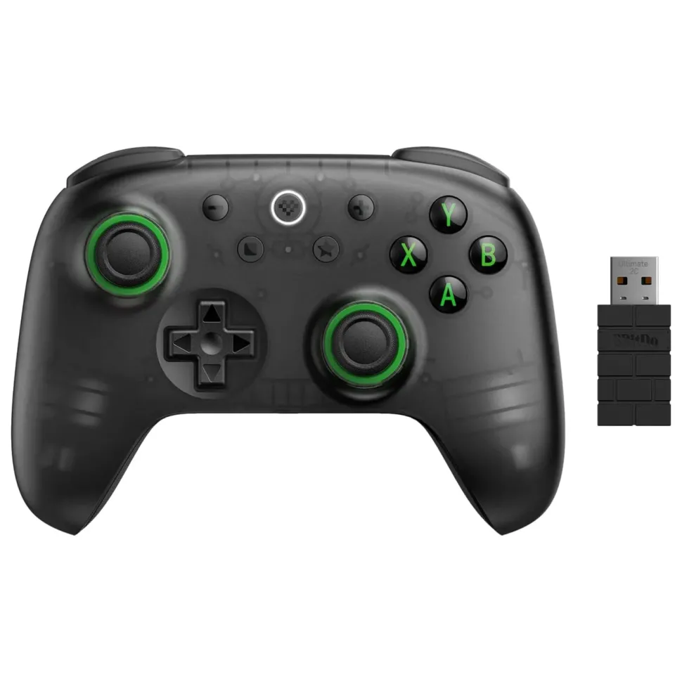 8Bitdo Ultimate 2C trådlös handkontroll – Transparent Black