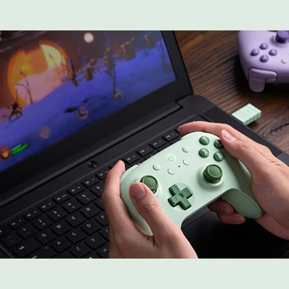 8Bitdo Ultimate 2C Trådlös handkontroll med Hall Effect Green