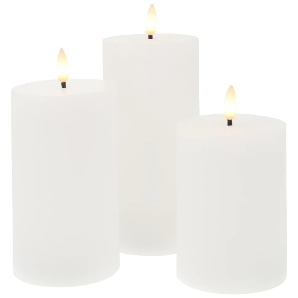 Blockljus LED 3-pack