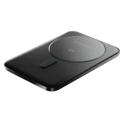 BMX Ultratunn magnetisk Qi2-powerbank 5000 mAh, semi-solid-state i titanhölje Black