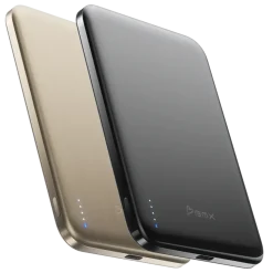 BMX Ultratunn magnetisk Qi2-powerbank 5000 mAh, semi-solid-state i titanhölje Black