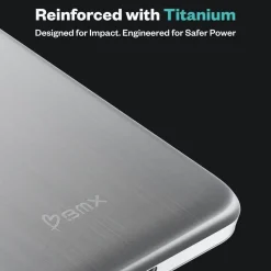 BMX Ultratunn magnetisk Qi2-powerbank 5000 mAh, semi-solid-state i titanhölje Black