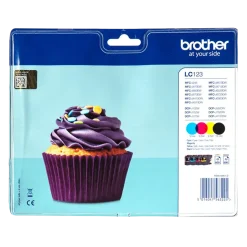Brother LC123VALBP Bläckpatron Multipack Svart och Färg