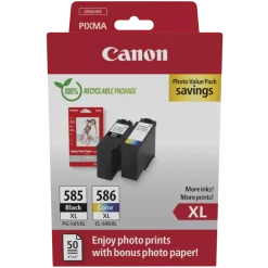 Canon PG-585XL/CL-586XL bläckpatroner med fotopapper