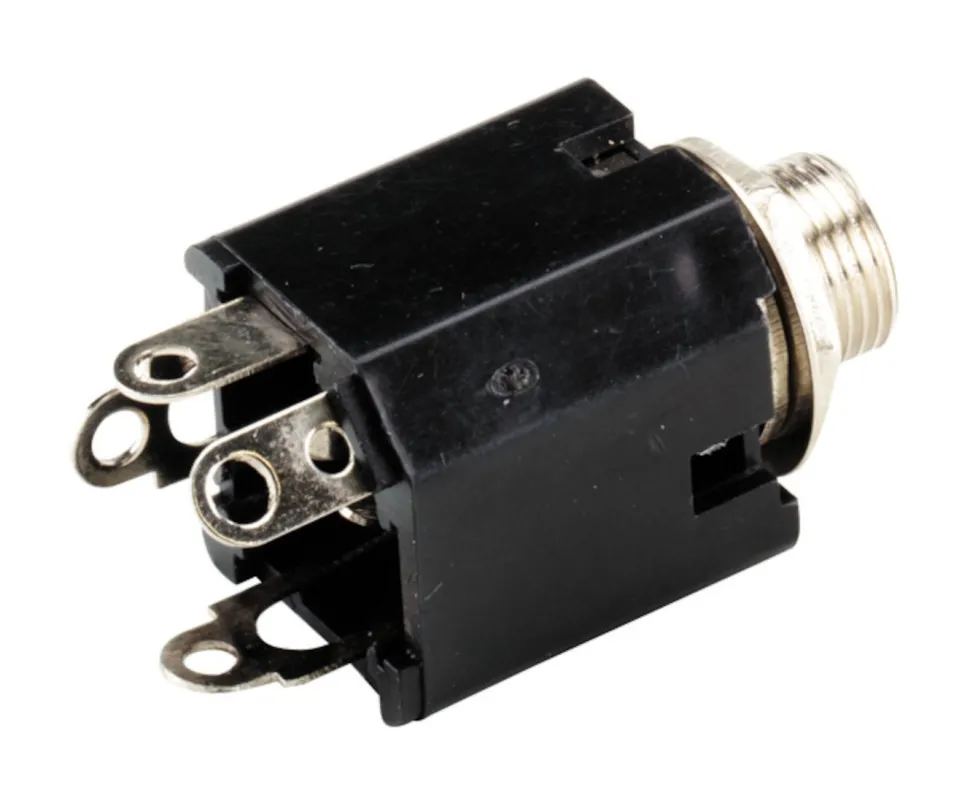 Chassikontakt med brytare 6,3 mm Mono