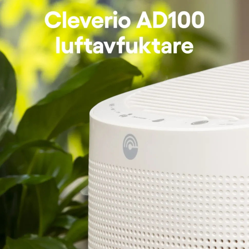 Cleverio AD100 Kompakt luftavfuktare med HEPA-filter
