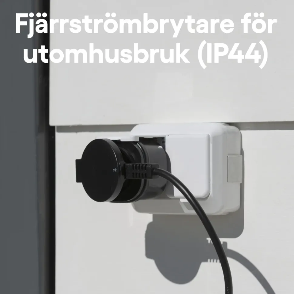 Cleverio Mini-fjärrströmbrytare för utomhusbruk 3000 W