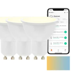 Cleverio Smart GU10 LED-lampa 400 lm 3-pack
