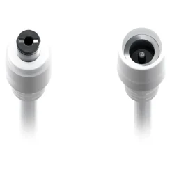 DC-förlängningskabel 5,5x2,1 mm 3 m Vit