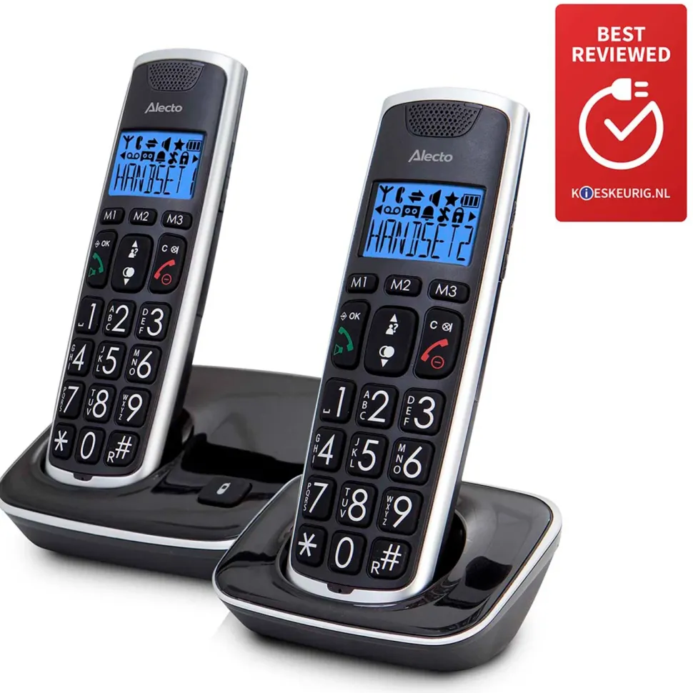 DECT-telefon Alecto FX-6020 (2 lurar + basstation)