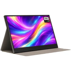 Denver Bärbar Full HD-skärm med USB-C och IPS-panel 15,6