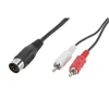 DIN-kabel 5-pol till 2x RCA