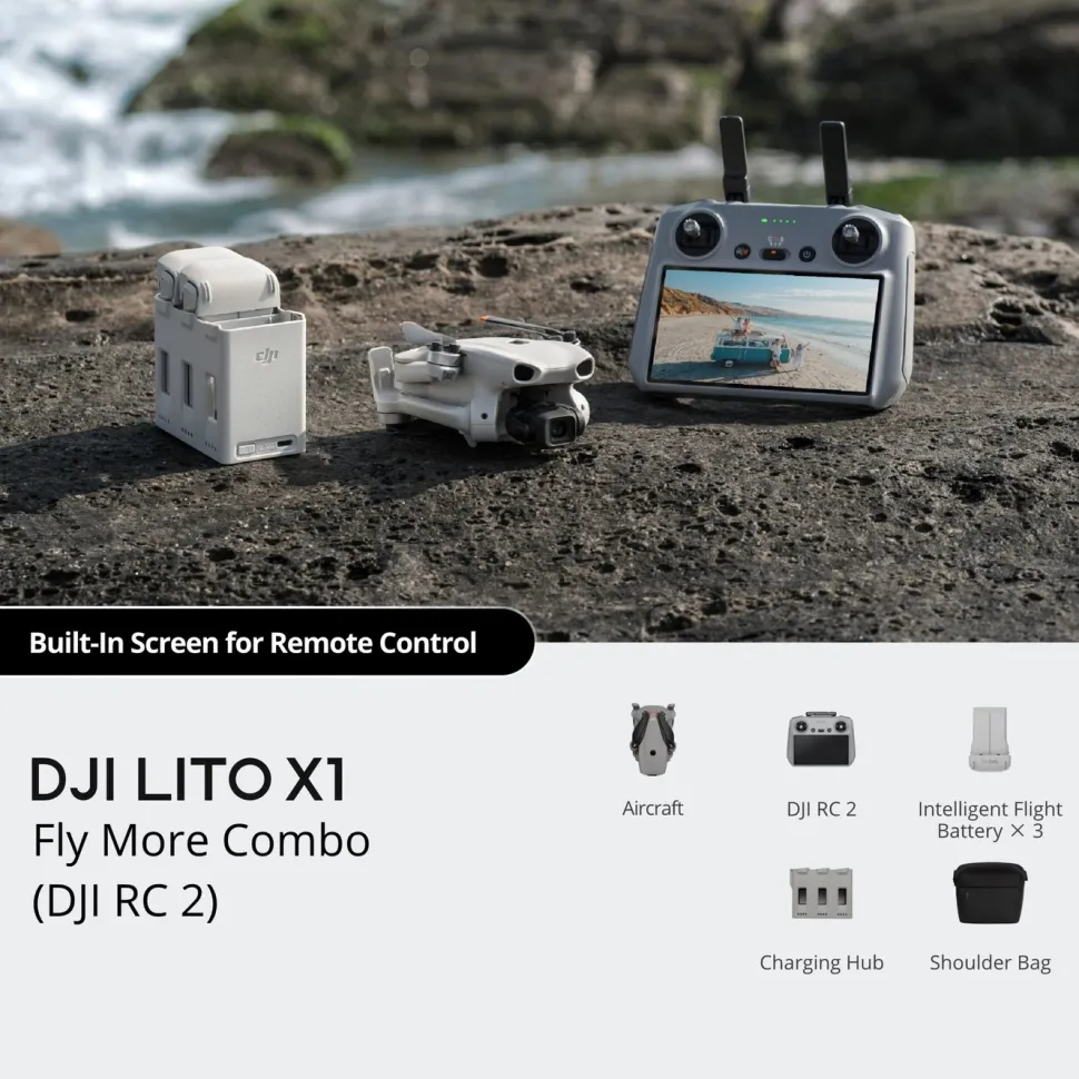 DJI Lito X1 Fly More Combo kameradrönare RC 2