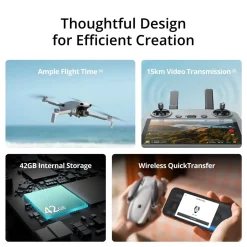 DJI Lito X1 kameradrönare med 4K HDR Grå