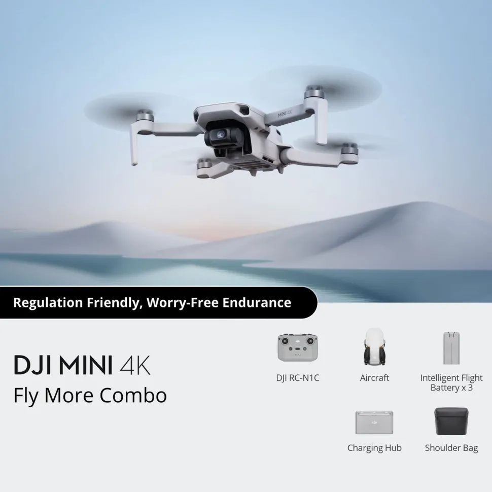 DJI Mini 4K Fly More Combo – Kompakt drönare med 4K-video