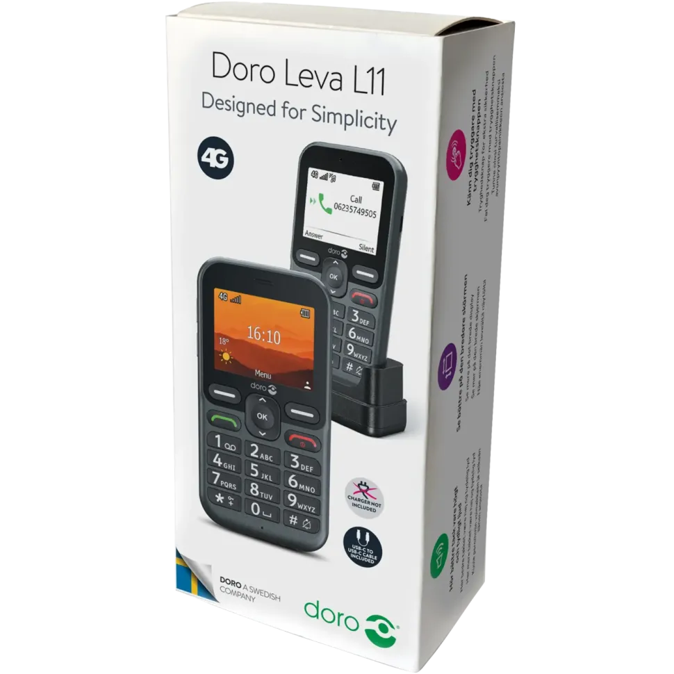 Doro Leva L11 mobiltelefon 4G