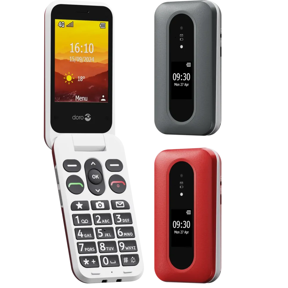 Doro Leva L31 mobiltelefon 4G Röd/vit