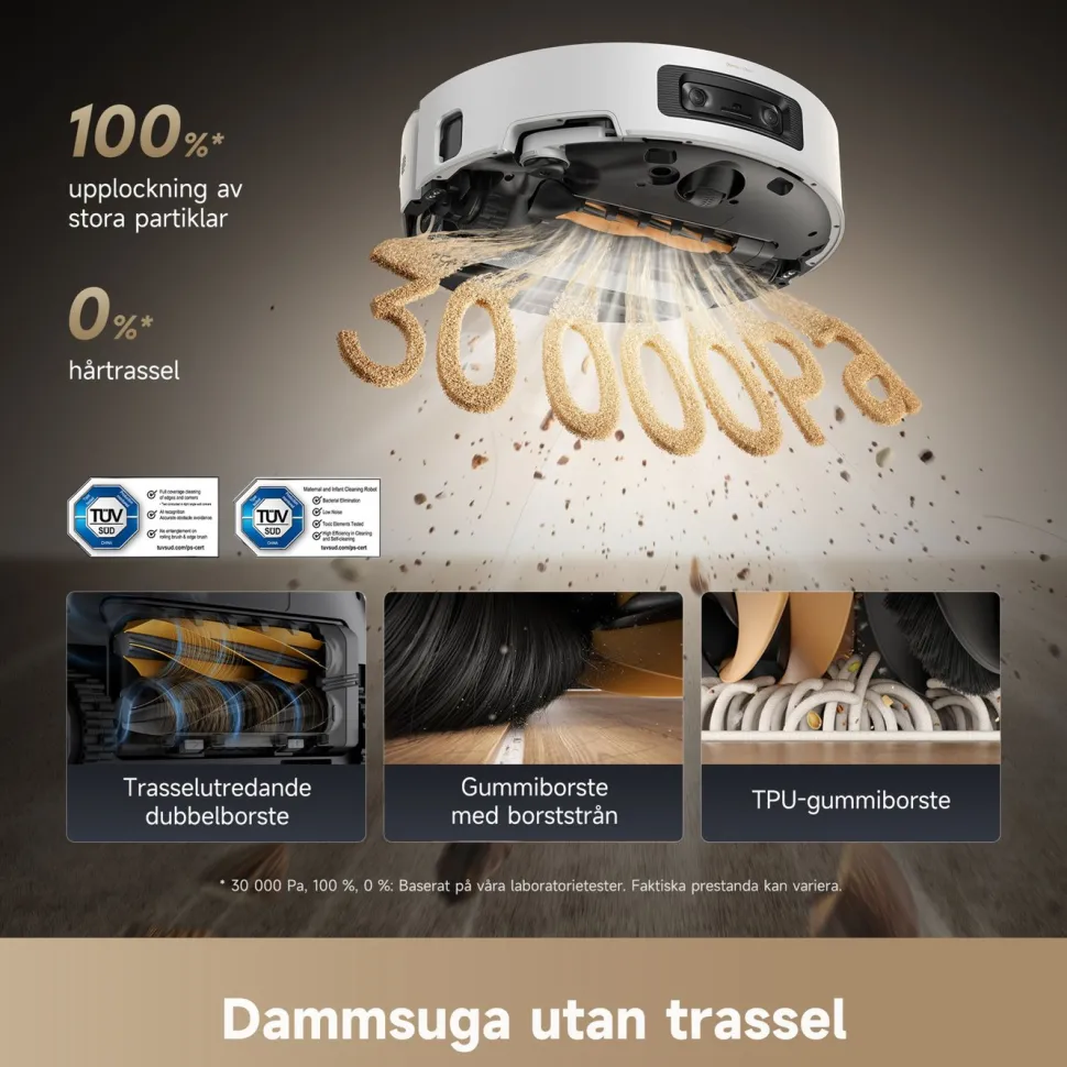 Dreame Aqua10 Ultra Roller robotdammsugare med basstation