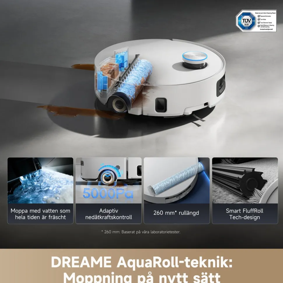Dreame Aqua10 Ultra Roller robotdammsugare med basstation