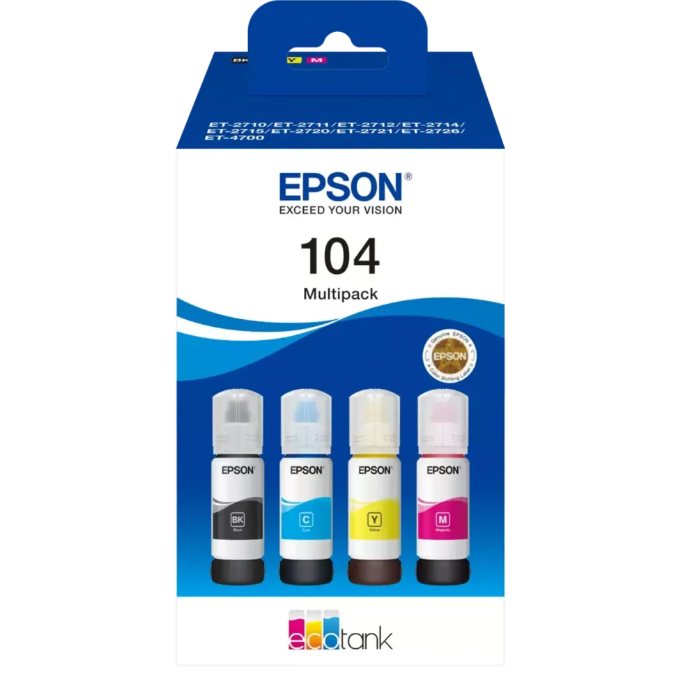 Epson 104 EcoTank bläckflaskor 4-pack 4-pack