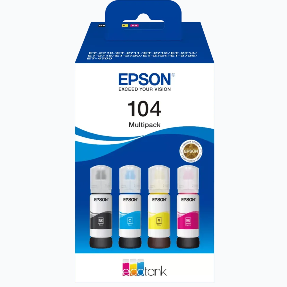 Epson 104 EcoTank bläckflaskor 4-pack 4-pack